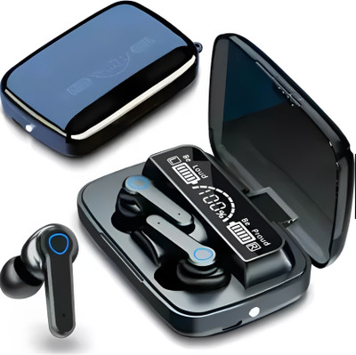 Seashot M19 Wireless Earbuds TWS 5.1 Large Screen Dual LED Digital Display Touch Bluetooth(Black, True Wireless)