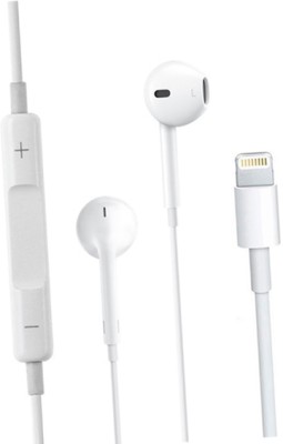 LELISU Wired Earphones In ear Headphones Earbuds With Mic For iPhone 7 x 10 Wired Headset(White, In the Ear)