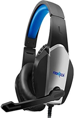 Frontech HF-0010 WIRED GAMING HEADPHONE USB TO AUX (BLACK) Wired Gaming Headset(Black, On the Ear)