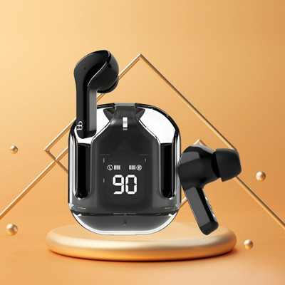 FRONY Earbuds Max UltraPods Transparent Charging Case With LED Digital Display Z199 Bluetooth(Multicolor, In the Ear)