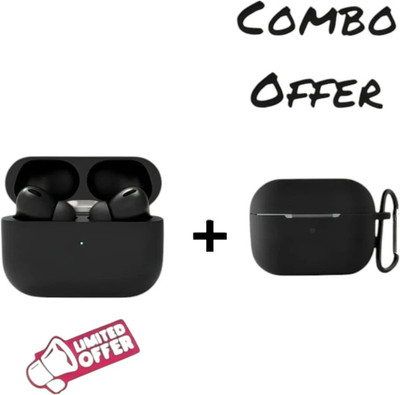 VDTECH earbuds Combo Pack with case wireless bluetooth earbuds (Truely wireless) Bluetooth(Black, True Wireless)