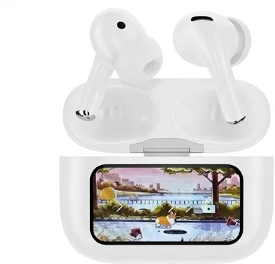 OXILAG Display earbuds Touch Screen Bluetooth headphone TWS Noise Cancelling ANC+ENC Bluetooth(White, True Wireless) OXILAG Display earbuds Touch Screen Bluetooth headphone TWS Noise Cancelling ANC+ENC Bluetooth(White, True Wireless)