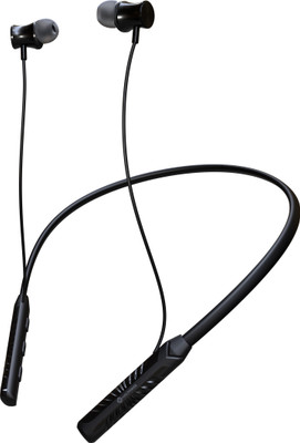 MAK POWER Wireless Neckband with 24H Deep Bass Music Playtime, Type-C Charging, Inline Mic Bluetooth(Green, In the Ear)