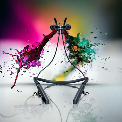 GPQ STORE Rokerz 235 Pro Wireless Bluetooth Neckband(0.1413 Bluetooth(Black, In the Ear)