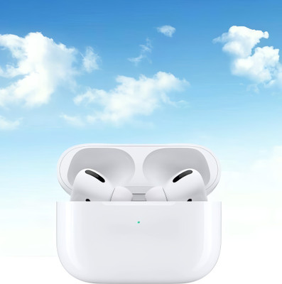 BeatFlow Air-pod Pro-2nd generation k30 with Adaptive Audio-(USB-C) Bluetooth(White, In the Ear)