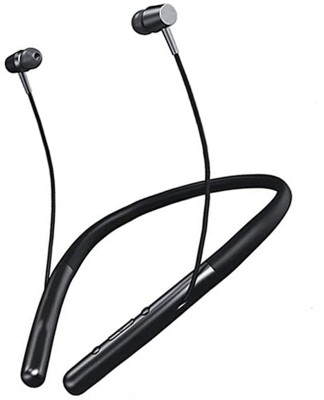 Rueqn 10mm Drivers, 60 Hours Playtime, Dual Mic For Calling,HD Sound, v5.0, IPX5 Bluetooth Gaming Headset(Black ,Super Bass, TF Card Support, Immersive LED Lights, In the Ear)