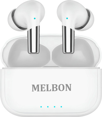 Melbon Fusion Xii True Wireless in Ear Earbuds with Dual Mic & Crystal Clear Call Bluetooth(White, True Wireless)