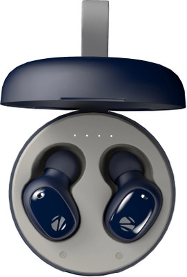 ZEBRONICS Sound Bomb 1, TWS with 12H Backup, BT v5.0, Splash Proof, Touch Control� Bluetooth(Blue, True Wireless)