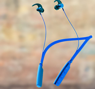 QPG STORE Rokerz 235 Pro Wireless Bluetooth Neckband(0B.32 Bluetooth(Blue, In the Ear)