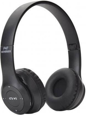 REEPUD Foldable On-Ear Wireless Stereo Headphones Bluetooth(Black, On the Ear)