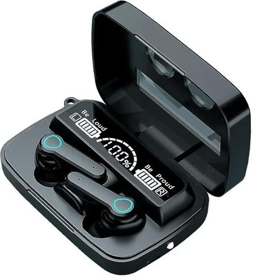 TECHBROS New Edition TWS M19 PRO with Power Bank Upto 48HR Playback Bluetooth Headset F06 Bluetooth(Black, In the Ear)