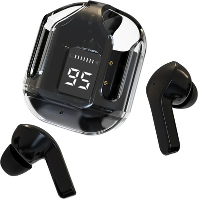 EYNK Latest M-PODS 30H Playtime,V5.3 Low latency ,transparent Case,Noise Cancelling Bluetooth(Black, True Wireless)