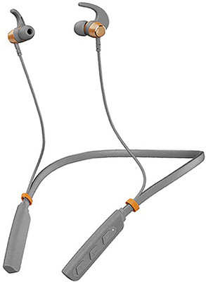 XEWISS Bluetooth5.1 36 Hours Music & Talk-Time; 300 Hours Stand by Time Neckband009 Bluetooth Gaming((GREY, HighBass, Immersive LED Lights, In the Ear), In the Ear)