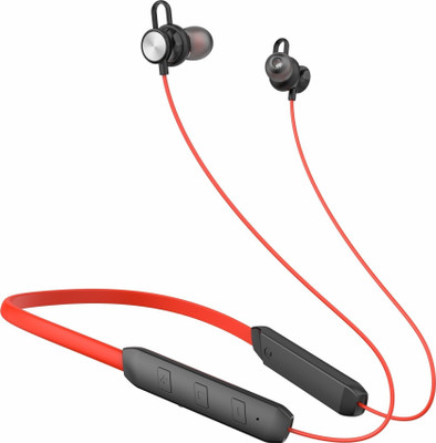 Zusix Storm 220 with 18 Hours Music Time In-Ear Wireless Neckband v5.0 Bluetooth(Red, In the Ear)