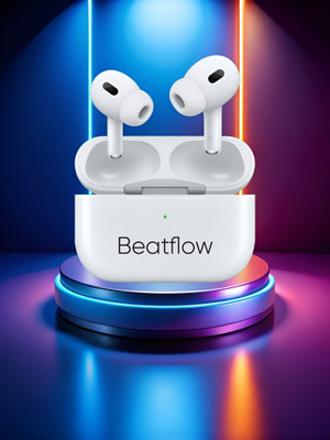 BeatFlow AirpoX Pro 2 Best premium quality -(USB-C) 03 Bluetooth(White, True Wireless)