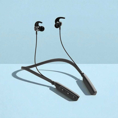 TABARET NEW Wireless Neckband with Mic Bluetooth Earphones, 40 Hours Battery Backup Bluetooth(Black, In the Ear)