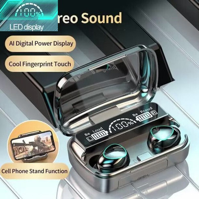 EAGGR M10 True Wireless in ear Earbuds Bluetooth TWS Touch Control Gaming E16 Bluetooth(Black, True Wireless)