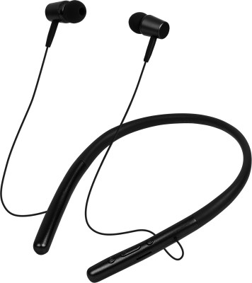 Alchiko Hear-in-2 Neckband Splash-proof Sport Stereo High Bass Sound With SD card Slot Bluetooth Headset(Black, In the Ear)