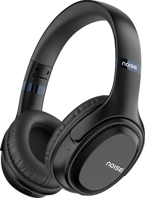 Noise 3 / Airwave max 3,70 Hrs Playtime,ENC, Dual pairing & Ultra-low latency of 45ms Bluetooth(Carbon Black, On the Ear)