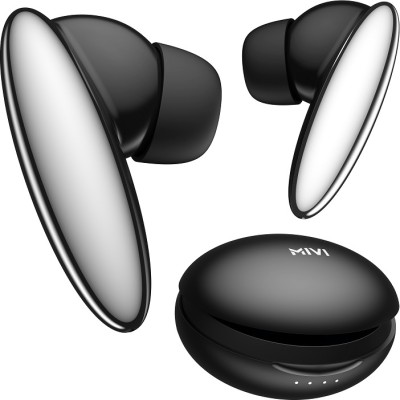 Mivi DuoPods K6 TWS,Rich Bass,50H Playtime,AI ENC,Low Latency,Type C,5.3 Bluetooth Gaming Headset(Black, True Wireless)