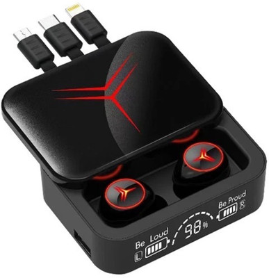 Life Like TWS With Led Display Slider Charging Box EarBuds With Mic Bluetooth(Black, True Wireless)