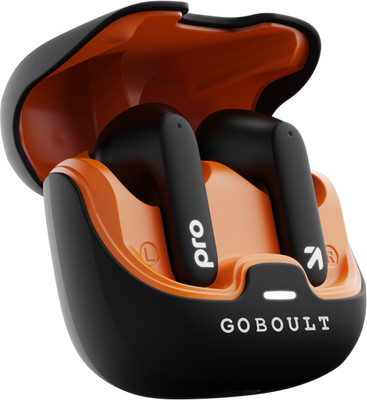 GOBOULT Z40 Pro with 100H Battery, Quad Mic ENC, Scratch Proof, Rubber Grip Design, 5.3v Bluetooth(Midnight, True Wireless)