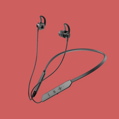 FRONY Bluetooth Headset Neckband with mic BT-Max 30H Playtime & Calling VibrationQ161 Bluetooth(Black, True Wireless)