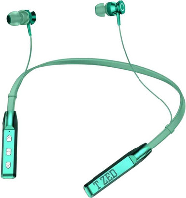 T ZED Wireless Z4 Earphones&Neckband 100hrs Bluetooth & Wired(Green, In the Ear)