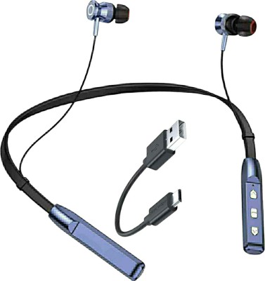 ROKAVO Classic neckband Original Wireless Top Neckban bluetooth headset earphone earbud Bluetooth Headset(Black, Multicolor, In the Ear)