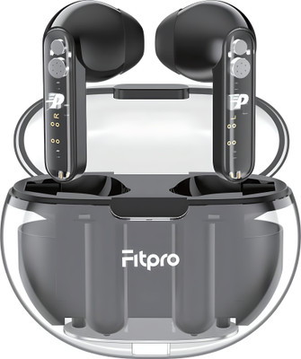 Fitpro Butterfly TWS-Wireless Bluetooth Earbuds with Transparent Design Bluetooth(Black, True Wireless)