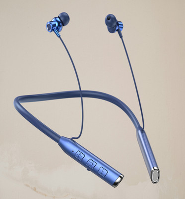 GREE MATT N80 Vibration Alert 48 Hours Playtime Cancellation Waterproof Neckband C12 Bluetooth(Blue, In the Ear)
