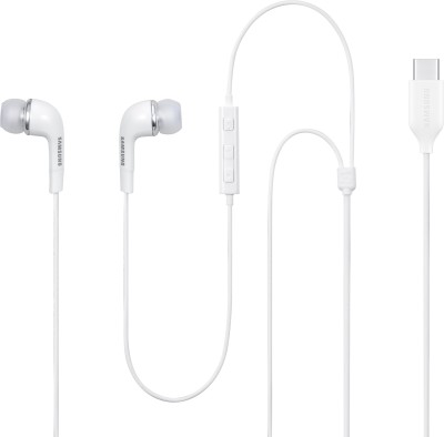 SAMSUNG Original IC050 Type-C earphone Wired Headset(White, In the Ear)