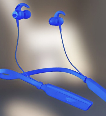 QPG STORE Rokerz 235 Pro Wireless Bluetooth Neckband(0B.455 Bluetooth(Blue, In the Ear)