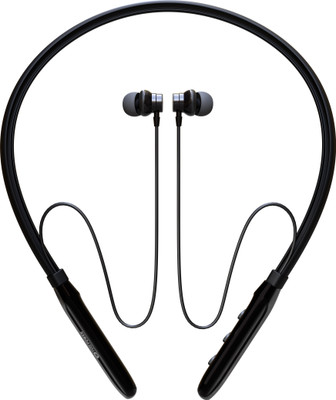 MAK POWER Wireless Neckband with Magnetic Switch | Deep Bass Sound | Type-C | 500H Standby Bluetooth(Black, In the Ear)