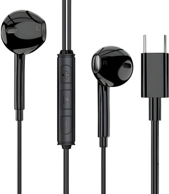 Bxeno BassHeads 100 Wired Earphones with Mic For VI=V0 T4/T3x/T3/T2/T2x/T2 Pro Wired(Black, In the Ear)