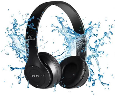 RECTITUDE P47 Over The Headset Clear Music Sound Headphones Mic, FM Stereo Bluetooth(Multicolor, On the Ear)