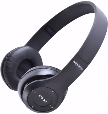 TWS Wireless Headphones with Aux Support and Low-Latency Gaming Mode_TV Bluetooth & Wired(Black, On the Ear)