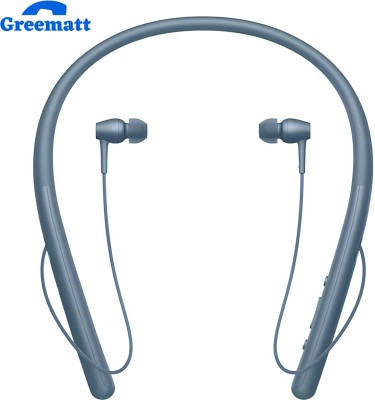 GREE MATT 40 Hrs Battery Backup,Warerproof,Bluetooth Neckband with Mic and Extra Bass M12 Bluetooth Headset(Blue, In the Ear)