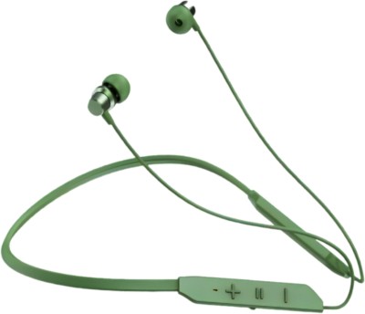 UPOZA Hunter Wireless with Fast Charge, 40 Hrs Battery Life, Earphones with mic Bluetooth Headset(Green, In the Ear)