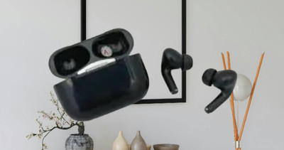 JQVA TWS Air True Wireless Earbuds with Touch Control – Midnight Black Bluetooth(Black, In the Ear)