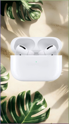BeatFlow Air-pod Pro-2nd generation k39 with Adaptive Audio-(USB-C) Bluetooth(White, In the Ear)
