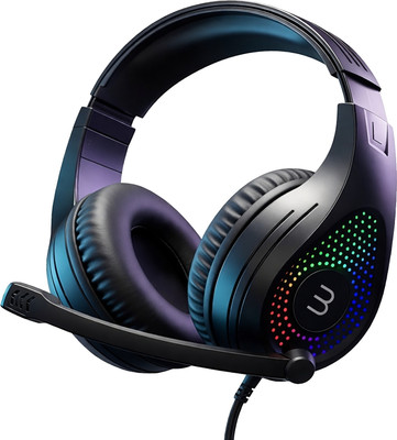 Bestor RGB Wired Gaming Headset with Mic | Dual USB + 3.5mm Jack | Gaming Headphones Wired(Black, On the Ear)