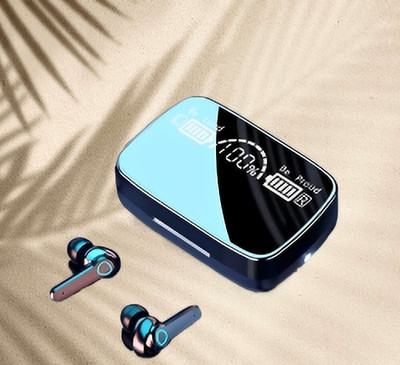 Clairbell TWS_M19_Buds 5.1 Earbuds with 280H Playtime, Headphones with Power Bank_B19 Bluetooth without Mic(Black, In the Ear)