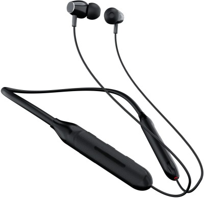 FLYSTO BOOM necband Bluetooth Wireless in Ear Earphones with Mic, Bombastic Bass Bluetooth(Black, In the Ear)