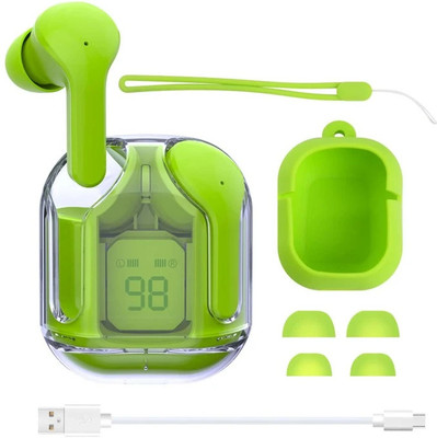 SIACART M10 Earbuds/TWS/buds 5.1 Earbuds with 280H Playtime, Headphones with Bluetooth(Green, In the Ear)