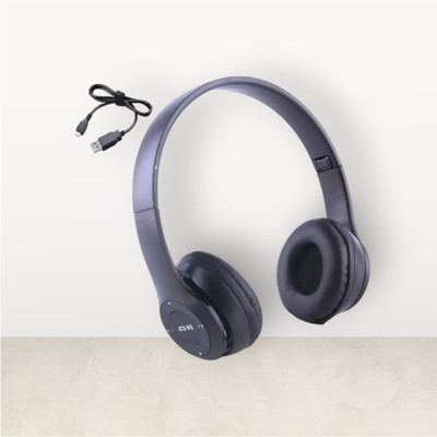 TWS Wireless Audio Headset for Gaming with Heavy Low-Frequency Bass_XE Bluetooth & Wired(Black, On the Ear)