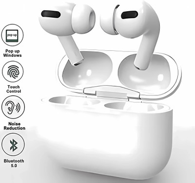 BITWEAVE Ultra with Mic, Bass & ANC Bluetooth(White, In the Ear)