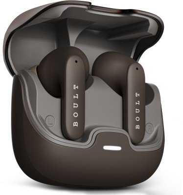 Boult Audio AirBass Z40 with ZEN ENC Mic, 60H Playtime, Low Latency Bluetooth Headset(Brown, In the Ear)