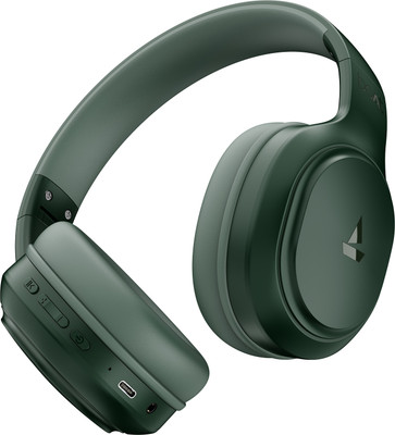 boAt Rockerz 430 w/ Beast Mode(40ms Low Latency),40HRS Playback & 40MM Drivers Bluetooth(Sage Green, On the Ear)