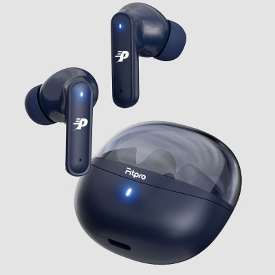 Fitpro F-135 Pro Wireless Earbuds with Active Noise Cancellatione Bluetooth(Blue, True Wireless)